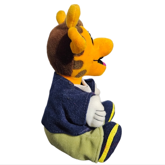 Vintage Geoffrey Giraffe Toys R Us Sitting Plush 6.5" Embroidered Logo Rare - Picture 5 of 8